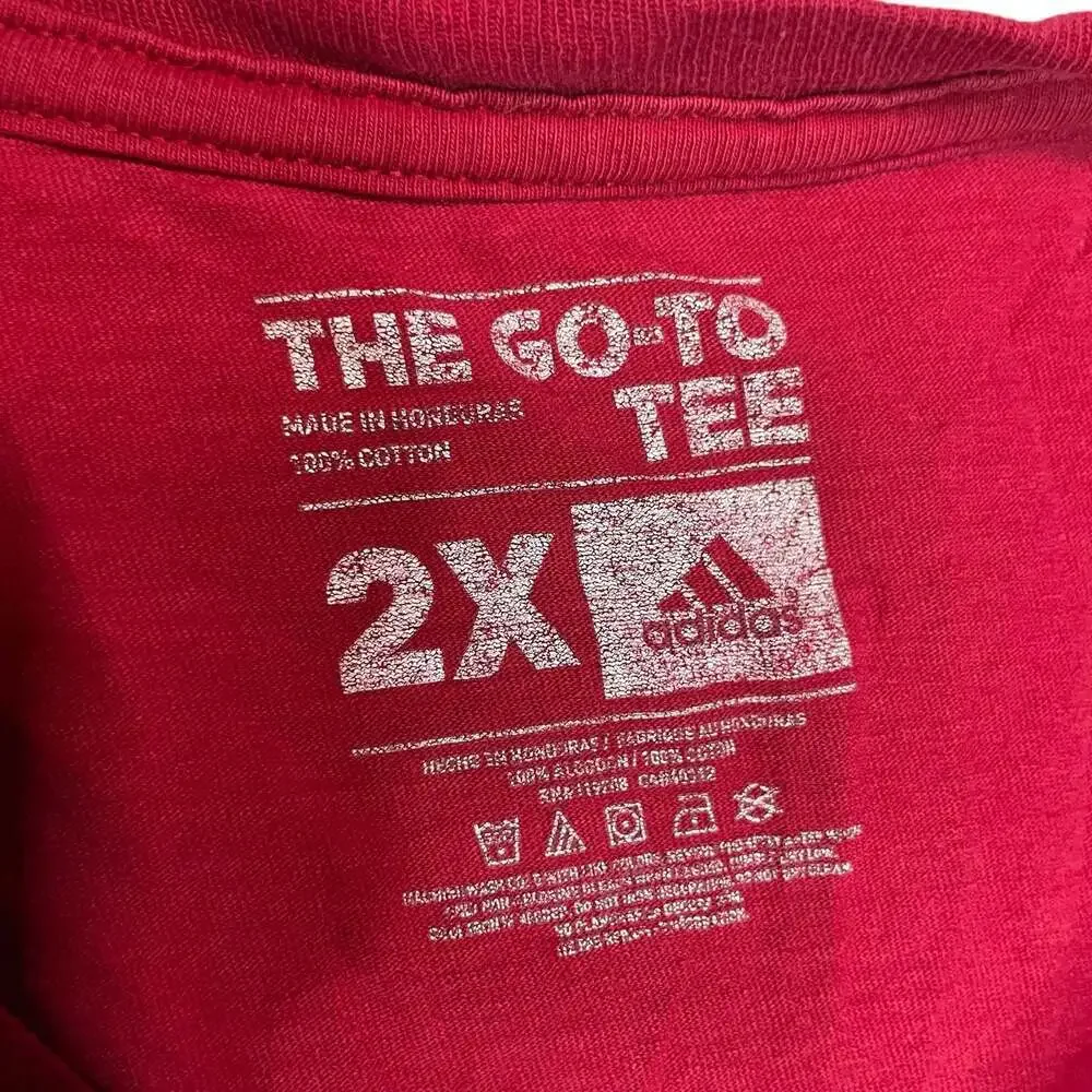 Title: Adidas Indiana Hoosiers T Shirt Red 2XL IU Basketball Graphic